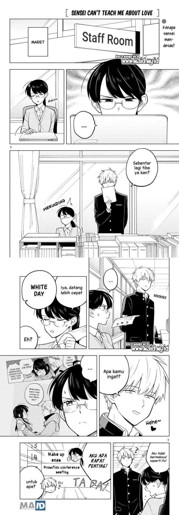 Sensei wa Koi wo Oshierarenai chapter 24 halaman 4