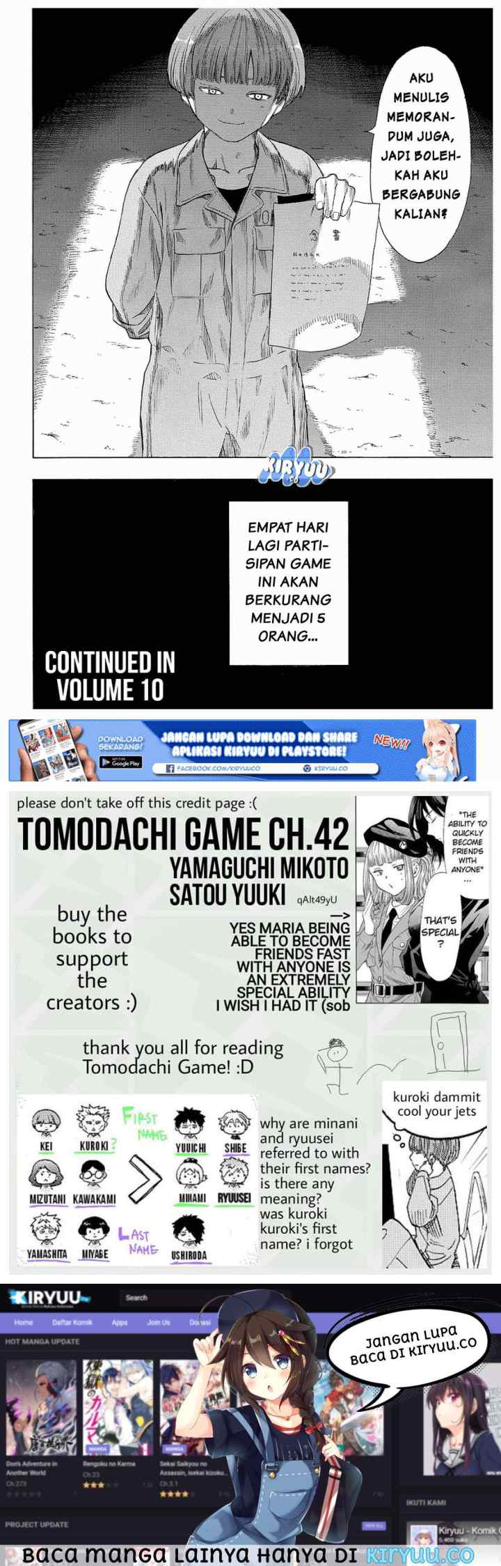 Tomodachi Game chapter 42 halaman 15