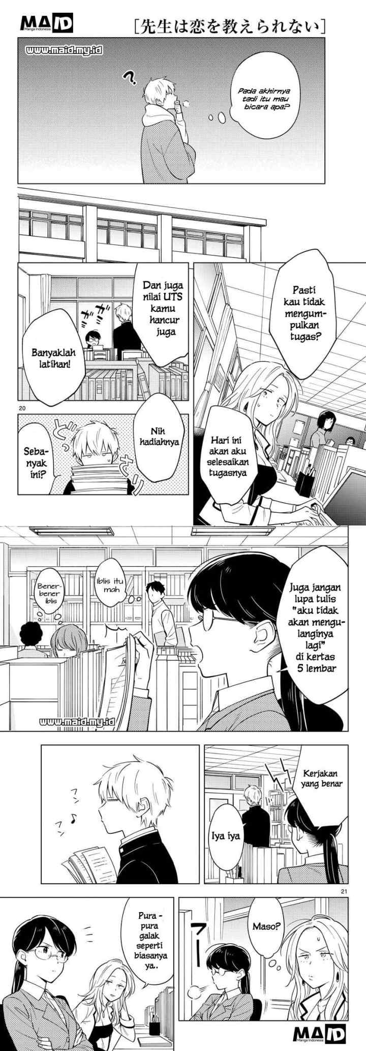 Sensei wa Koi wo Oshierarenai chapter 10 halaman 12