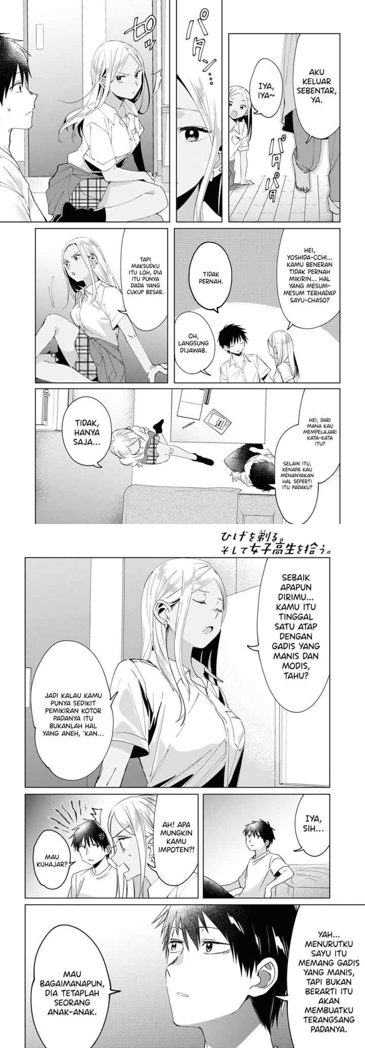 Hige Wo Soru. Soshite Joshikosei Wo Hirou chapter 19 halaman 6
