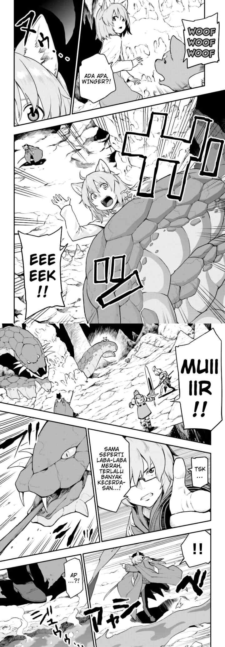 Konjiki no Moji Tsukai: Yuusha Yonin ni Makikomareta Unique Cheat chapter 28 halaman 4