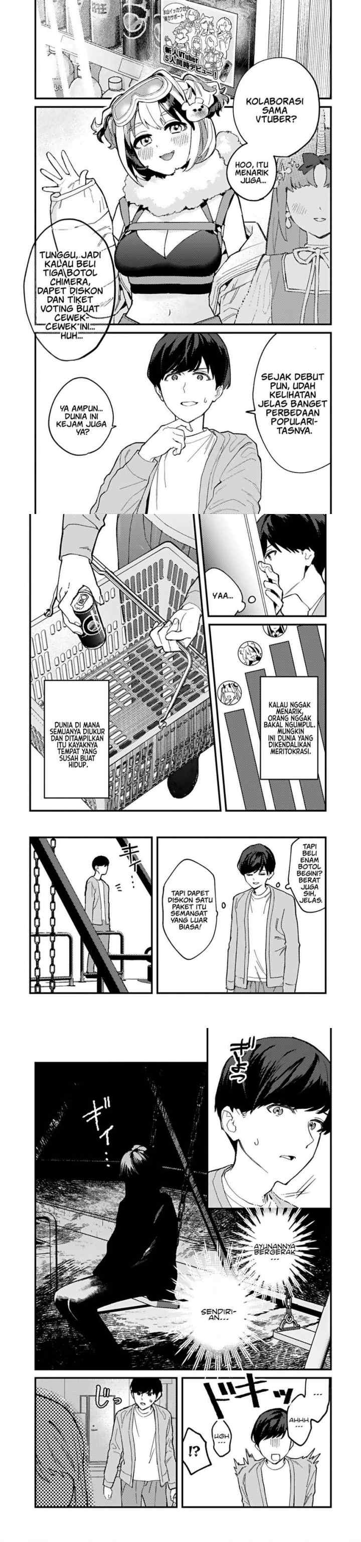 Shita no Kai ni Sundeiru Hikikomori Bishojo wa Ote Jimusho no Shinjin Vtuber Deshita chapter 1 halaman 4