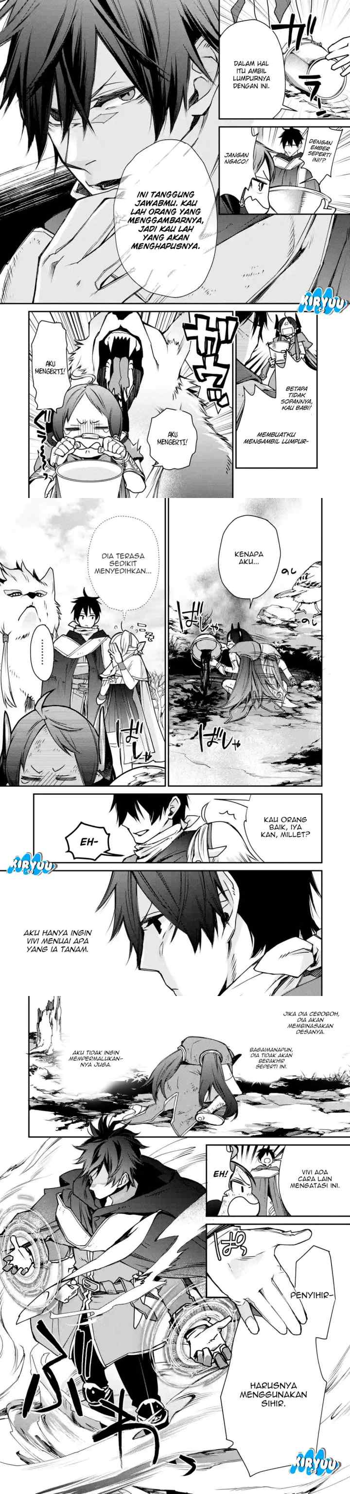 Saikyou no Madoshi. Hisa ni Ya wo Ukete Shimatta no de Inaka no Eihei ni Naru chapter 4 halaman 13