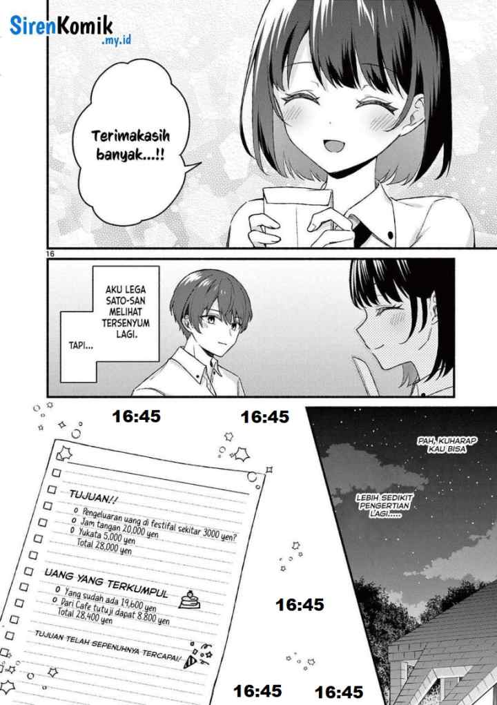 Shiotaiou no Sato-san ga Ore ni dake Amai chapter 45 halaman 17