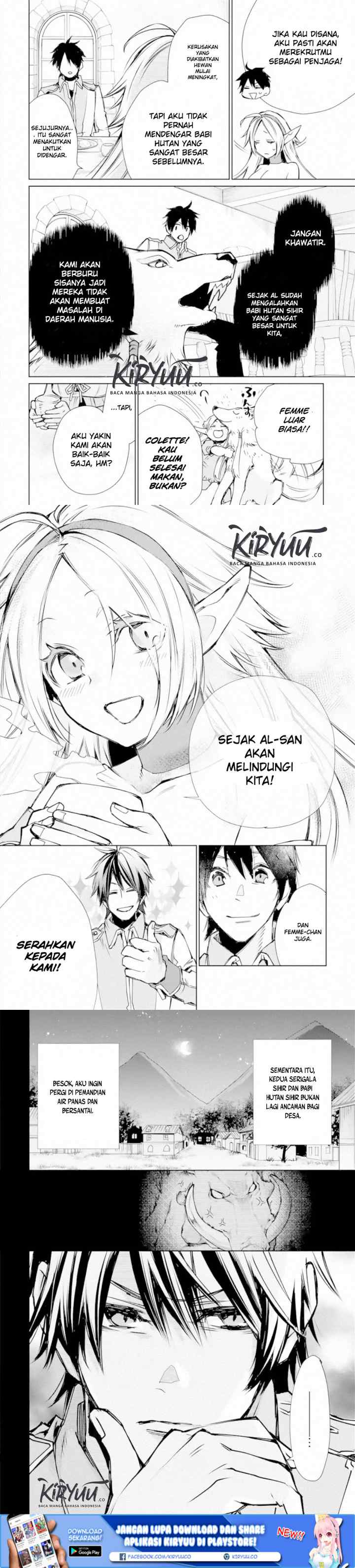 Saikyou no Madoshi. Hisa ni Ya wo Ukete Shimatta no de Inaka no Eihei ni Naru chapter 3 halaman 15