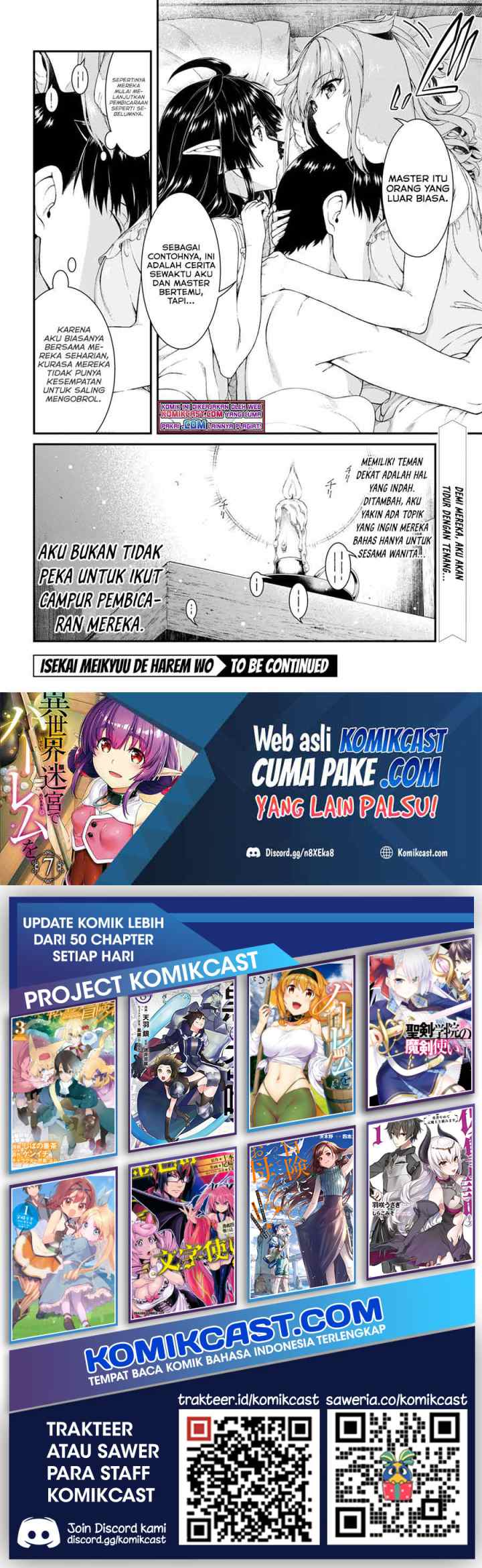 Isekai Meikyuu de Harem wo chapter 54 halaman 13