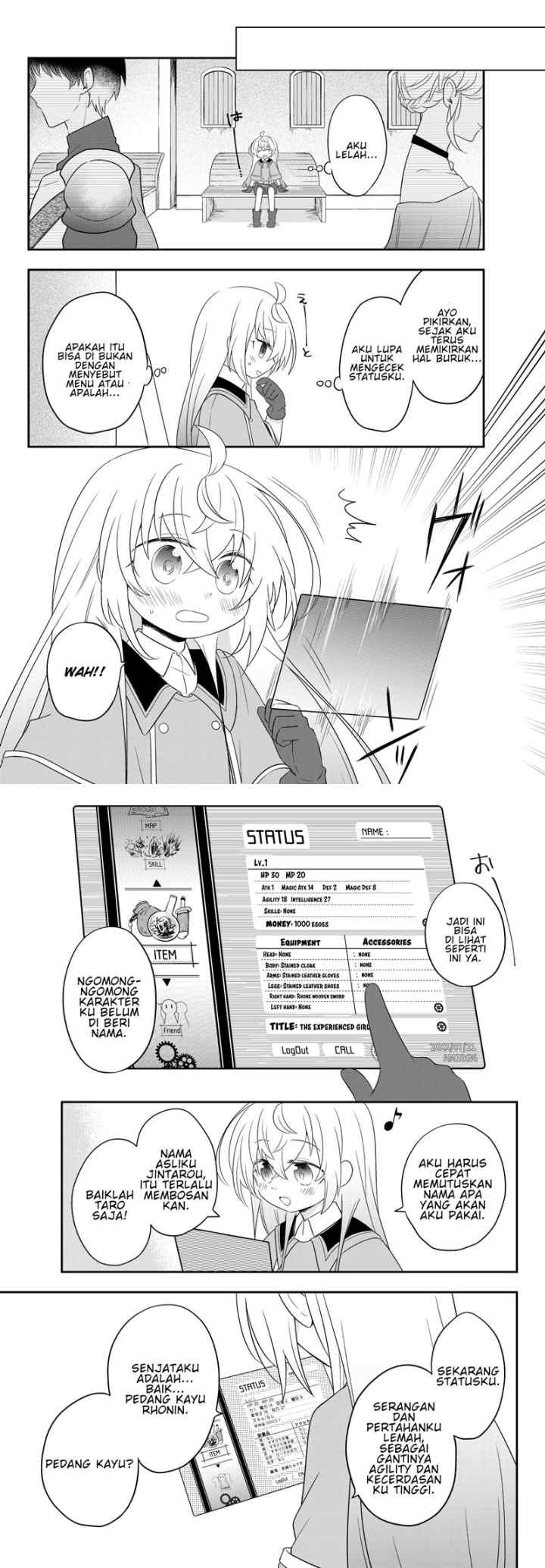 Bishoujo ni Natta kedo, Netoge Haijin Yattemasu chapter 3 halaman 4