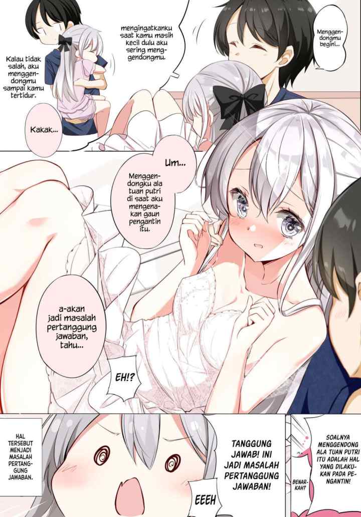 Imouto ga Ichi Nichi Ikka Shika Me wo Awasete Kurenai chapter 5 halaman 5