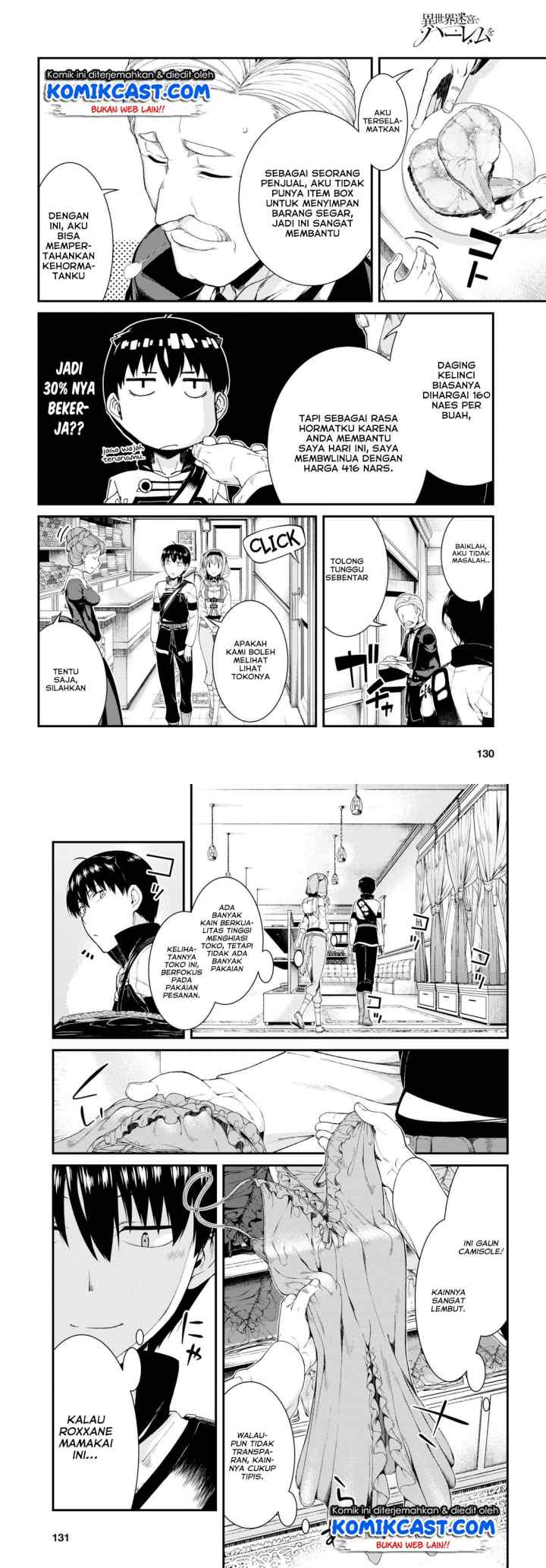 Isekai Meikyuu de Harem wo chapter 35 halaman 9