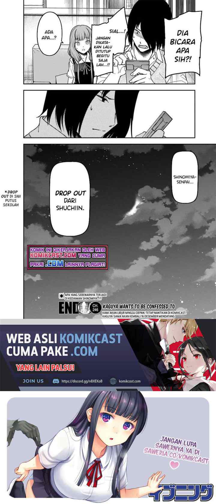 Kaguya-sama wa Kokurasetai: Tensai-tachi no Renai Zunousen chapter 246 halaman 10
