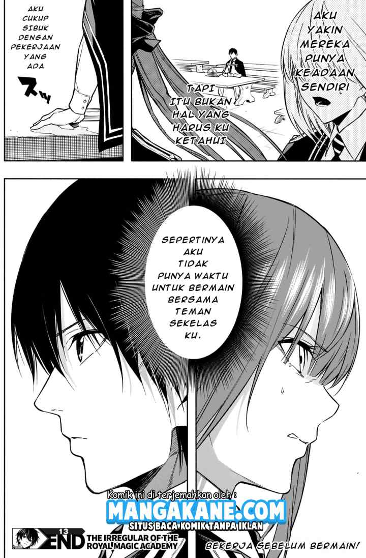 Ouritsu Mahou Gakuen no Saika Sei: Slum Agari no Saikyou Mahoushi, Kizoku darake no Gakuen de Musou suru chapter 13 halaman 19