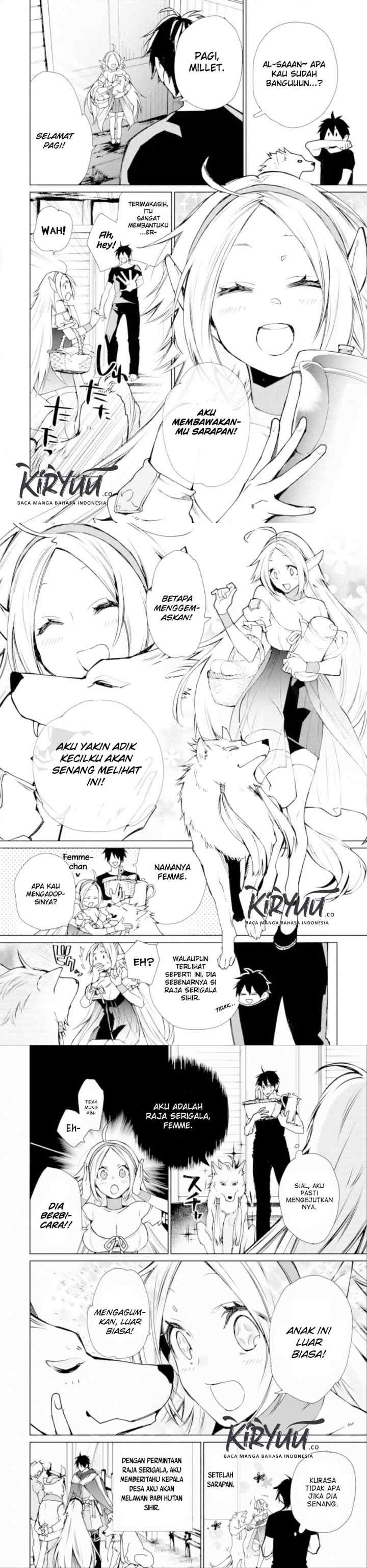 Saikyou no Madoshi. Hisa ni Ya wo Ukete Shimatta no de Inaka no Eihei ni Naru chapter 3 halaman 6