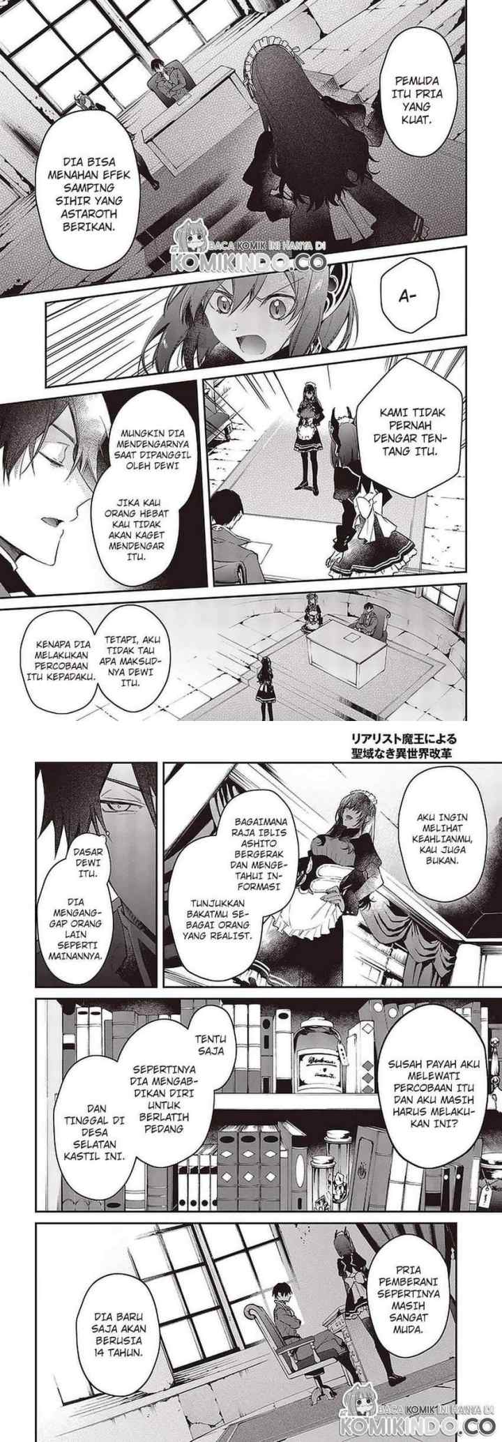 Realist Maou Niyoru Seiiki Naki Isekai Kaikaku chapter 27 halaman 11