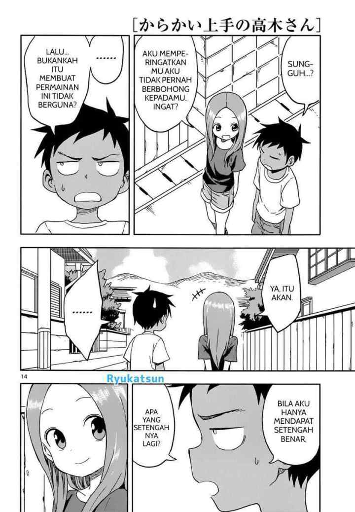 Karakai Jouzu no Takagi-san chapter 92 halaman 15