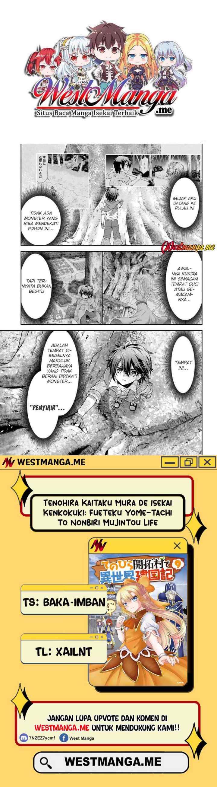 Tenohira Kaitaku Mura de Isekai Kenkokuki: Fueteku Yome-tachi to Nonbiri Mujintou Life chapter 58 halaman 10