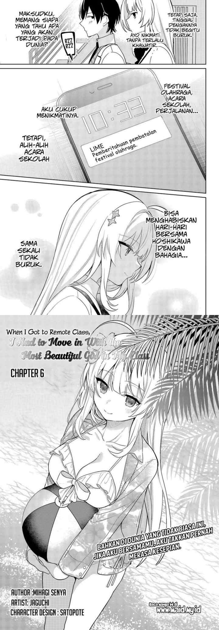 Remote Jugyou ni Nattara Class 1 no Bishoujo to Doukyo Suru Koto ni Natta chapter 6 halaman 4