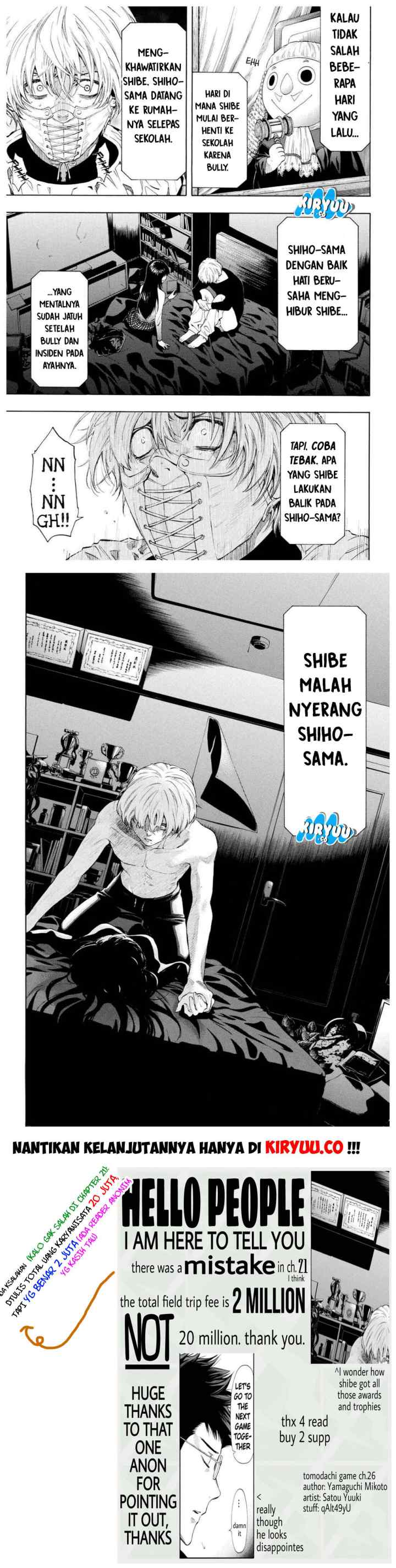 Tomodachi Game chapter 26 halaman 13