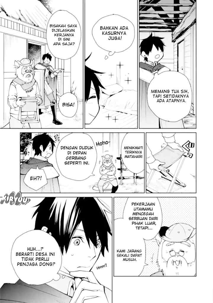 Saikyou no Madoshi. Hisa ni Ya wo Ukete Shimatta no de Inaka no Eihei ni Naru chapter 2.1 halaman 11