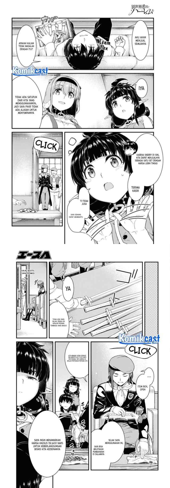 Isekai Meikyuu de Harem wo chapter 57 halaman 8