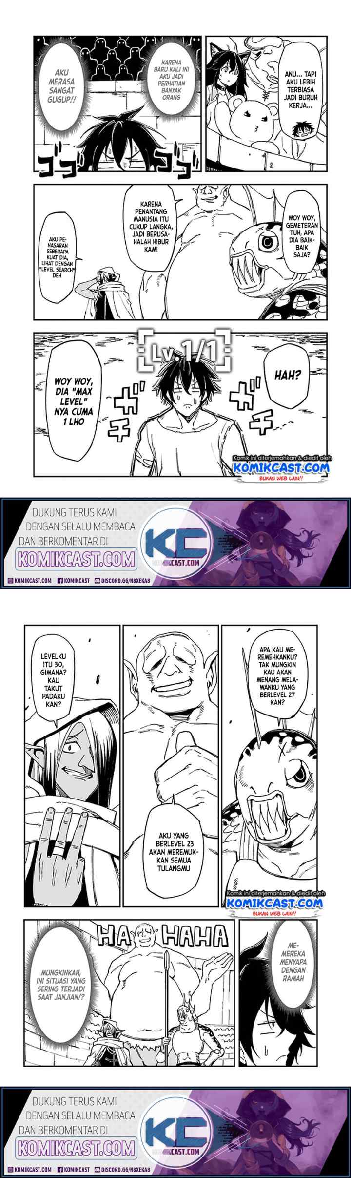 Genkai Level 1 kara no Nariagari: Saijaku Level no Ore ga Isekai Saikyou ni Naru made chapter 8 halaman 4