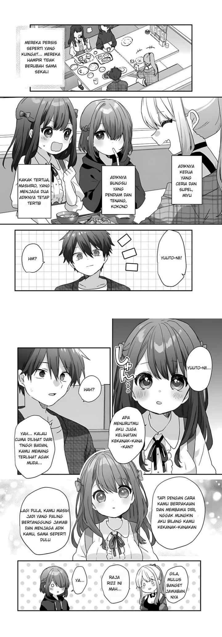 Daigaku Nyuugakuji Kara Uwasa Sareteita Bishoujo San Shimai, Ikiwakareteita Gimai Datta chapter 2.1 halaman 11