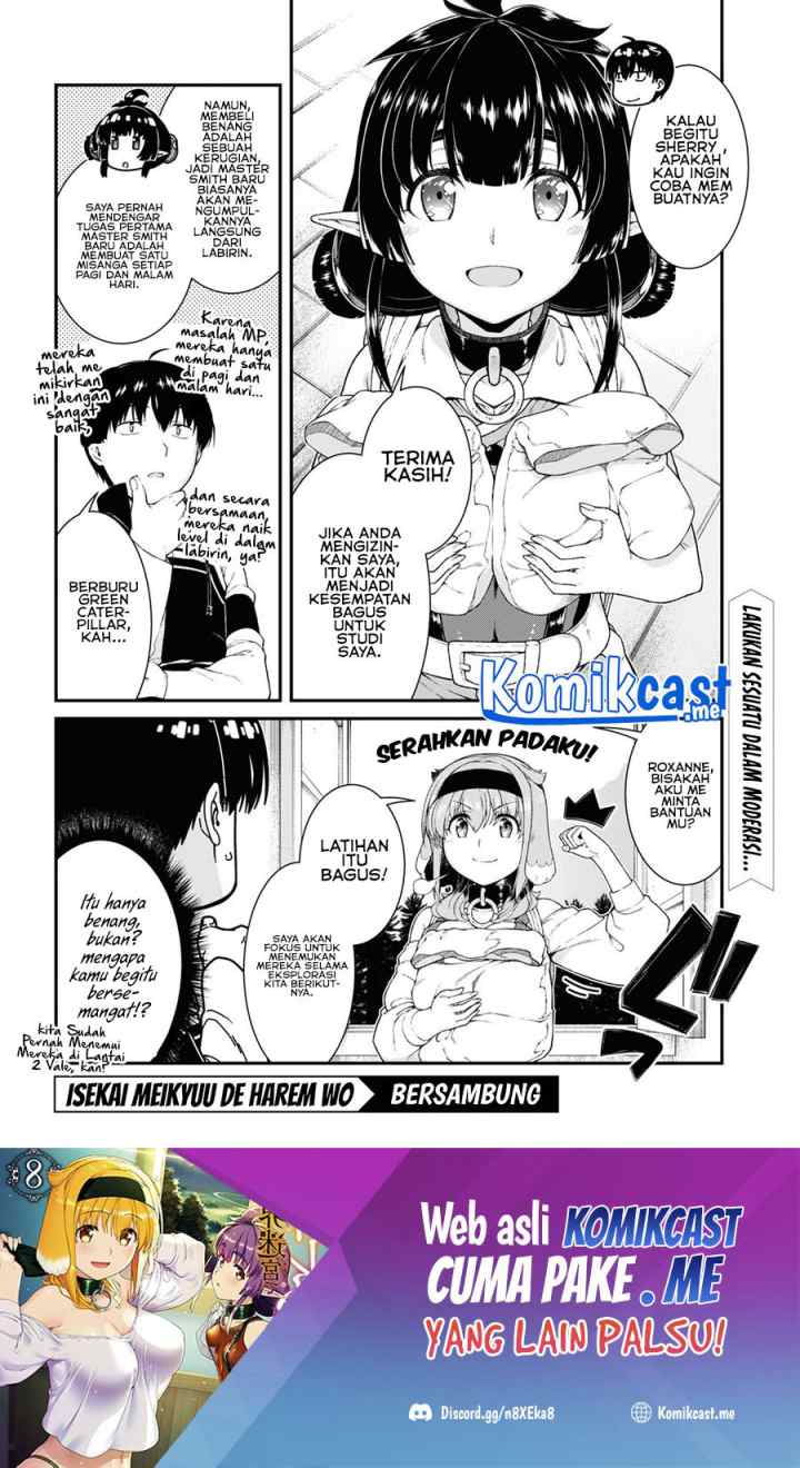 Isekai Meikyuu de Harem wo chapter 58 halaman 9