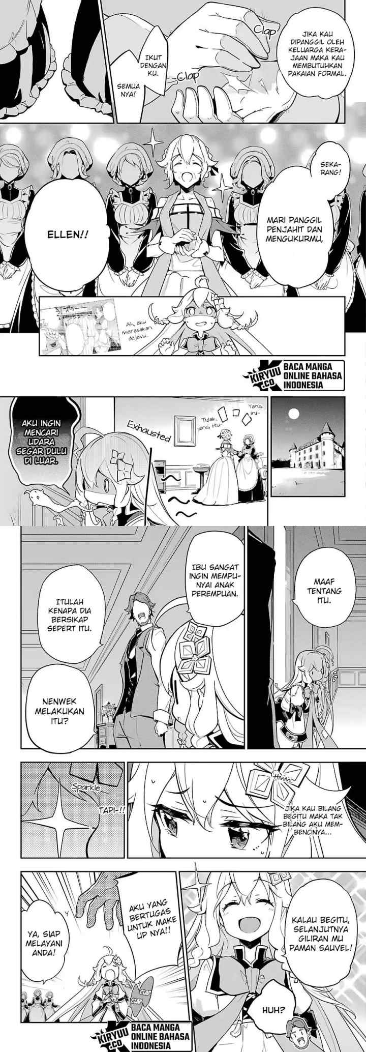 Chichi wa Eiyuu Haha wa Seirei Musume no Watashi wa Tenseisha chapter 15 halaman 14