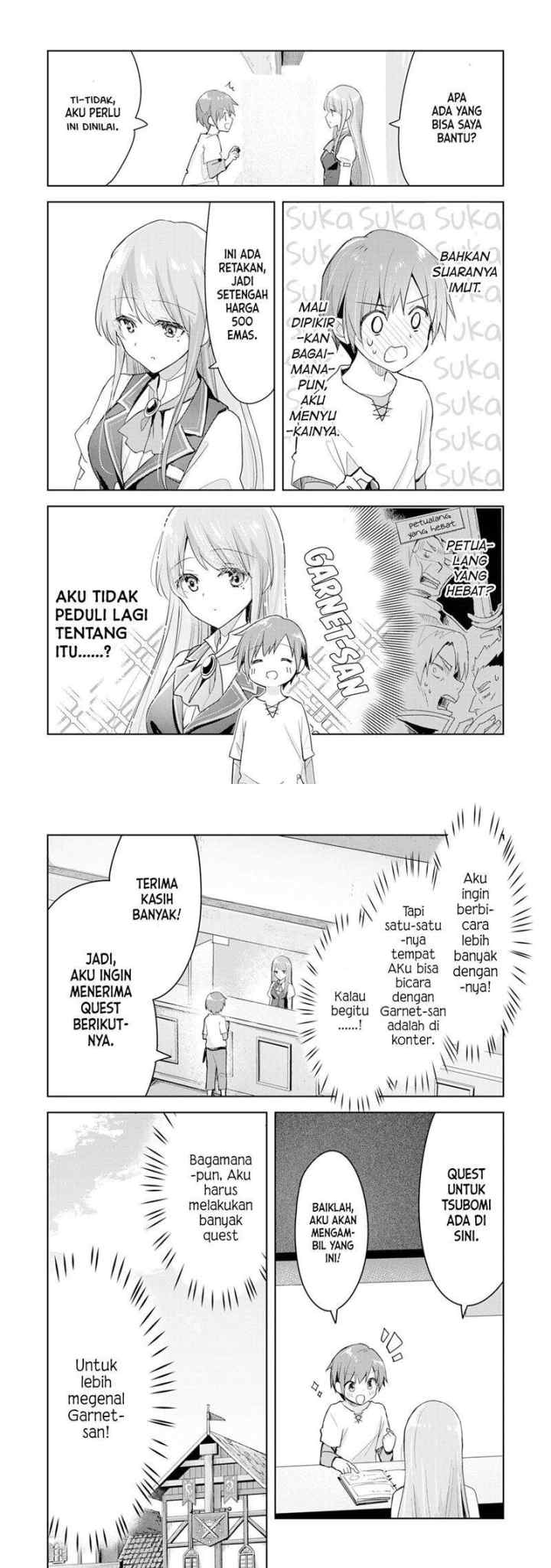 Uketsukejo ni Kokuhaku Shitakute Girudo ni Kayoitsumetara Eiyu ni Natteta chapter 1 halaman 6