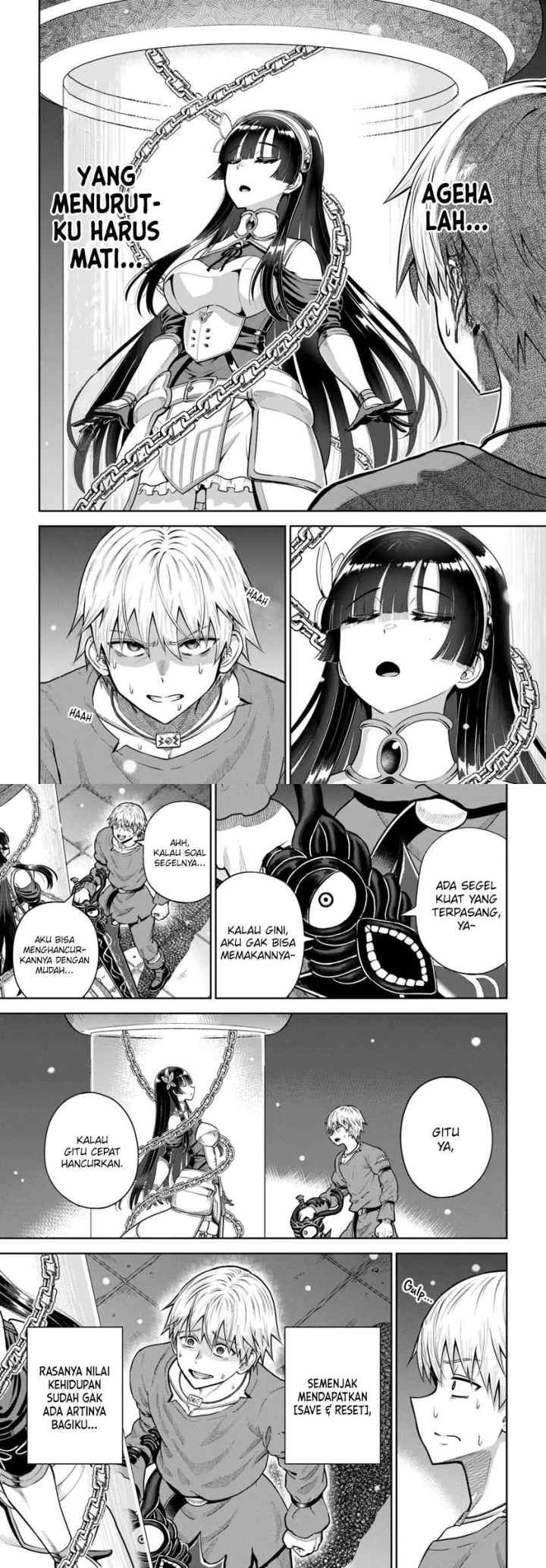 Dungeon ni Hisomu Yandere na Kanojo ni Ore wa Nando mo Korosareru chapter 17 halaman 5