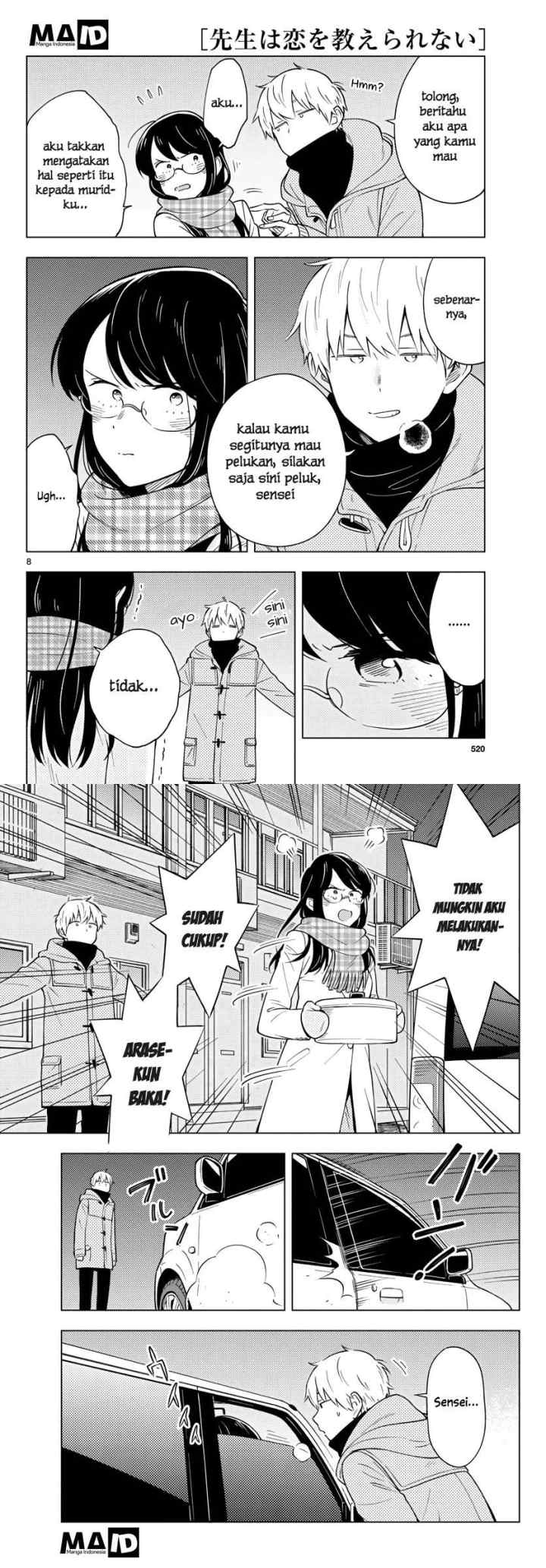 Sensei wa Koi wo Oshierarenai chapter 9 halaman 6