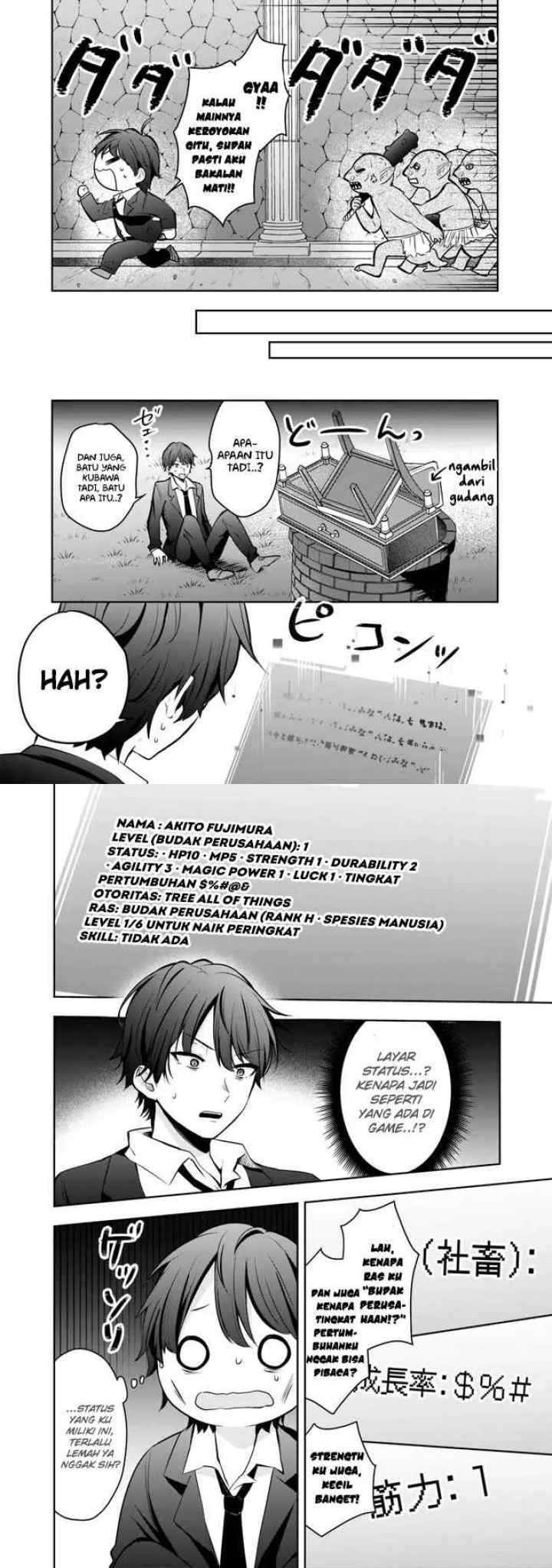 Shachiku Desu Ga Shuzoku Shinka Shite Saikyou E To Itarimasu chapter 1 halaman 9