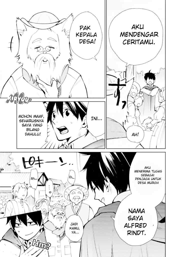 Saikyou no Madoshi. Hisa ni Ya wo Ukete Shimatta no de Inaka no Eihei ni Naru chapter 2.1 halaman 8