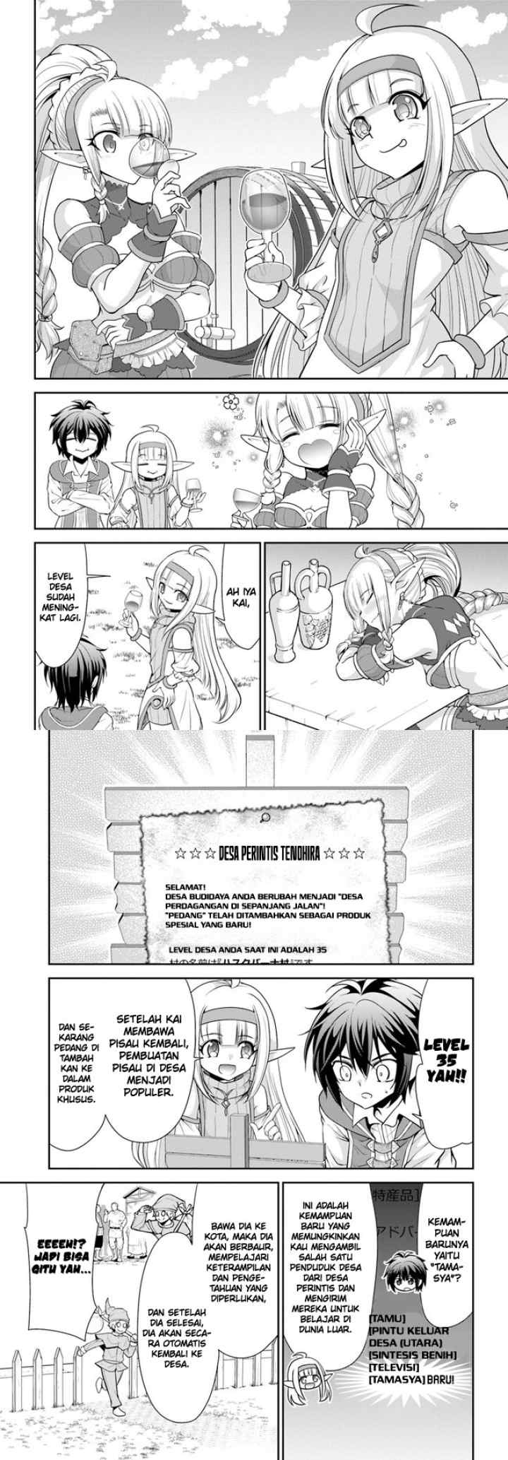 Tenohira Kaitaku Mura de Isekai Kenkokuki: Fueteku Yome-tachi to Nonbiri Mujintou Life chapter 45 halaman 8