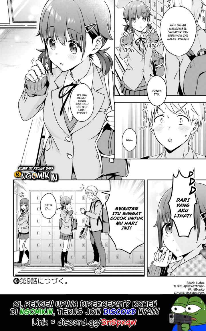 Koe no Chiisai Komori-san to Kuso Deka Oogoe no Oobayashi-kun chapter 8 halaman 5