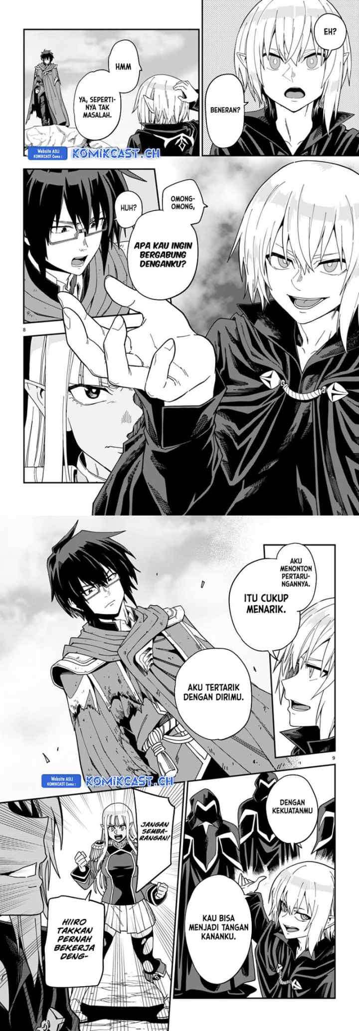Konjiki no Moji Tsukai: Yuusha Yonin ni Makikomareta Unique Cheat chapter 96 halaman 6