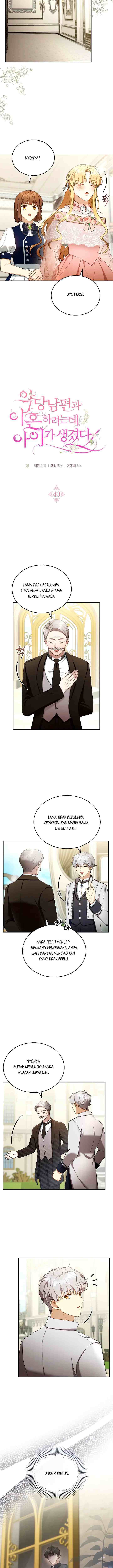 I Am Trying To Divorce My Villain Husband, But We Have A Child chapter 40 halaman 7