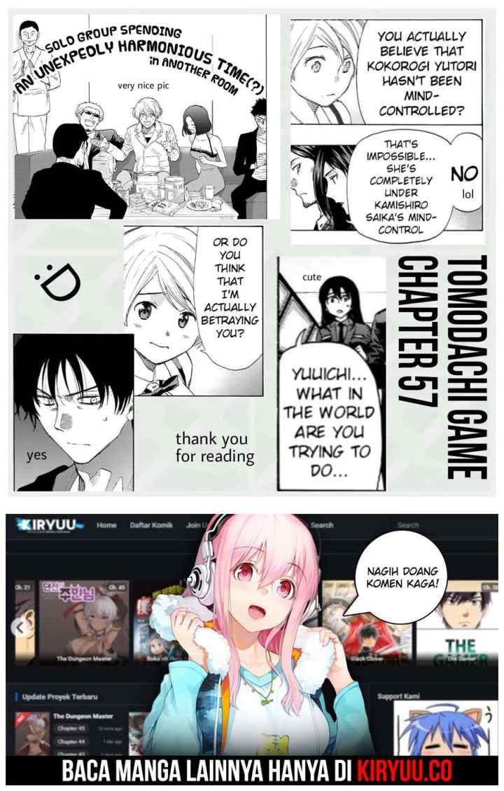 Tomodachi Game chapter 57 halaman 19