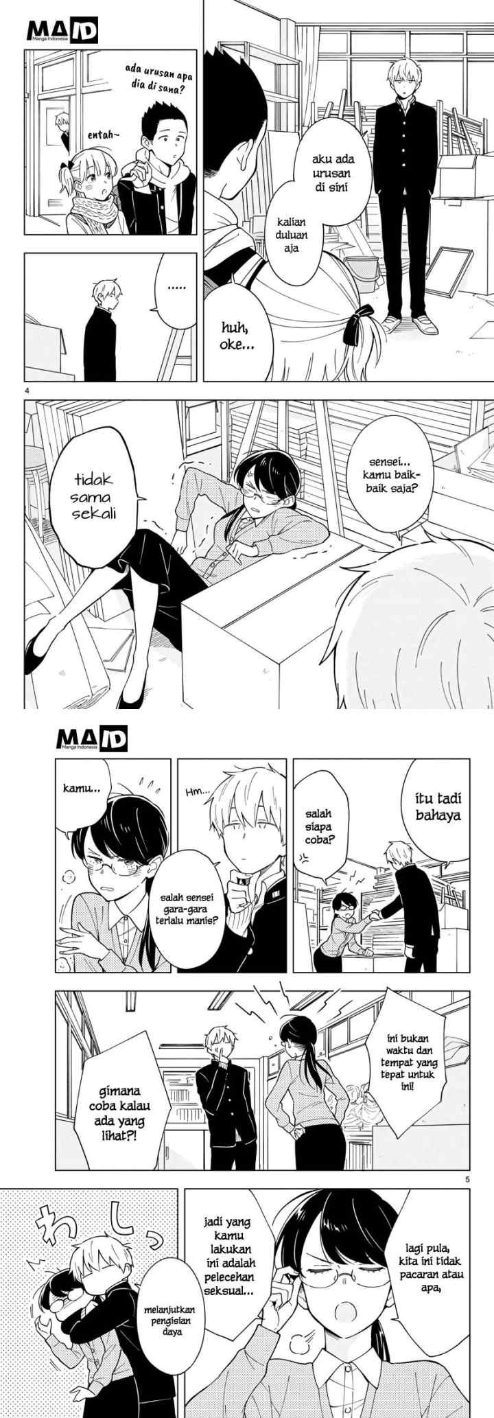 Sensei wa Koi wo Oshierarenai chapter 8 halaman 4