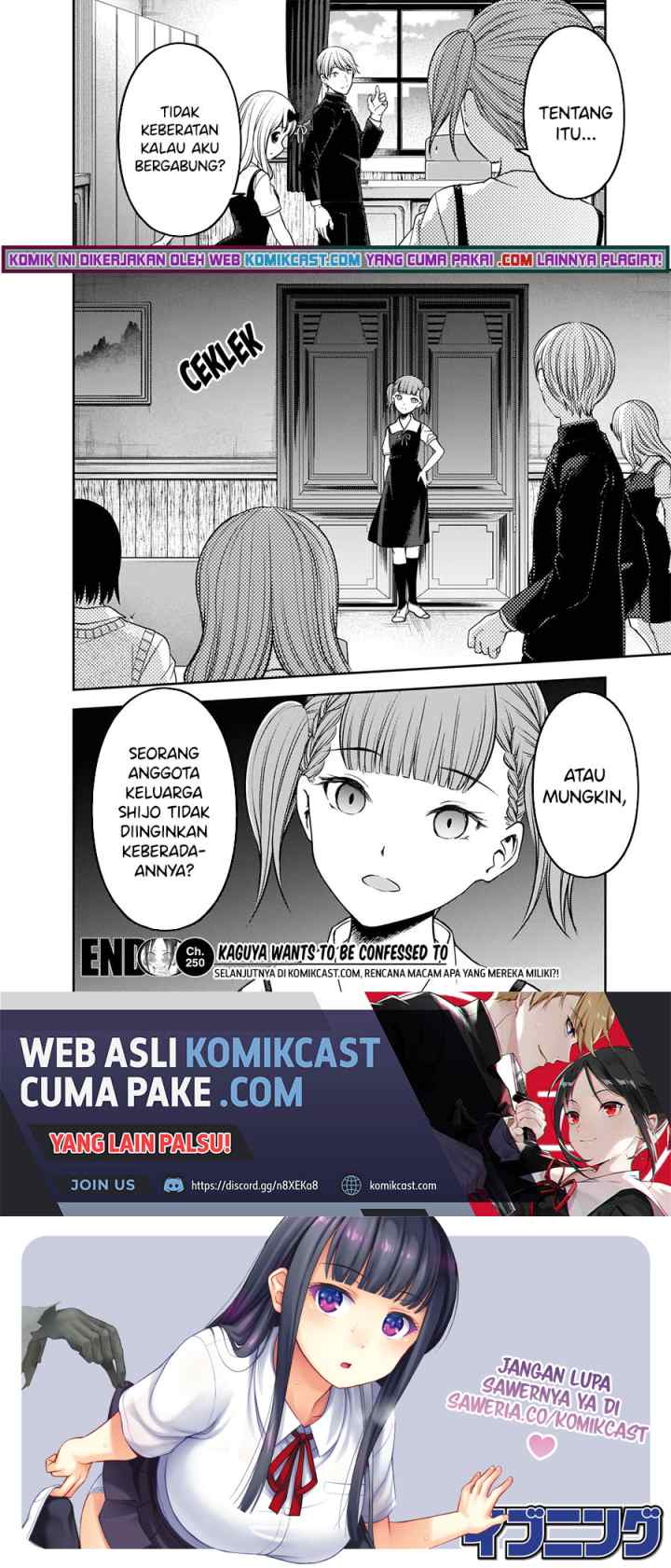 Kaguya-sama wa Kokurasetai: Tensai-tachi no Renai Zunousen chapter 250 halaman 10