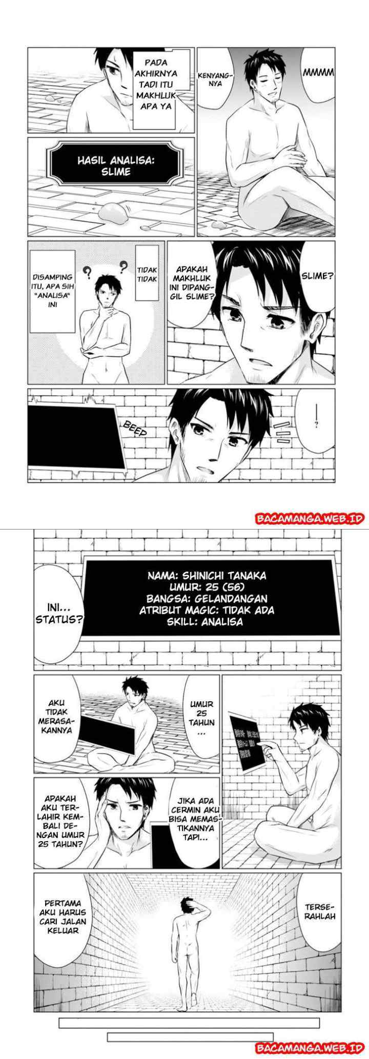 Homeless Tensei: Isekai De Jiyuu Sugiru Majutsu Jisoku Seikatsu chapter 1 halaman 6