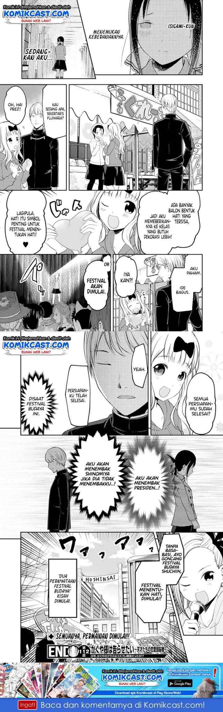 Kaguya-sama wa Kokurasetai: Tensai-tachi no Renai Zunousen chapter 122 halaman 10