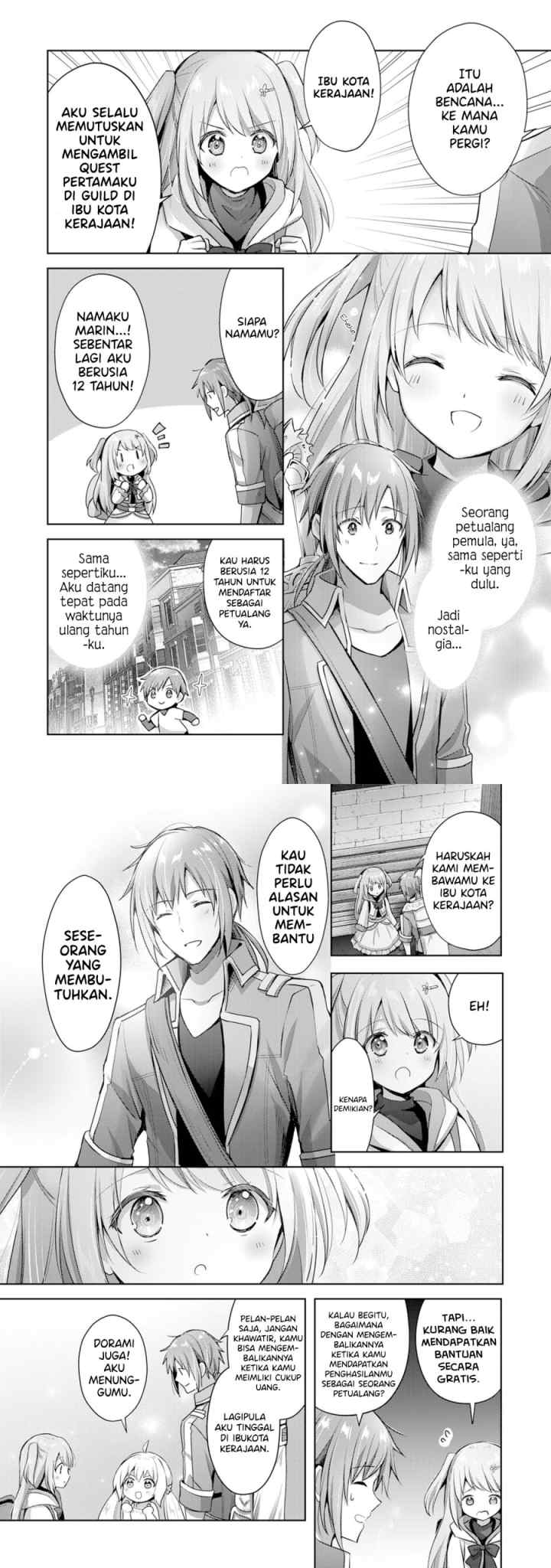 Uketsukejo ni Kokuhaku Shitakute Girudo ni Kayoitsumetara Eiyu ni Natteta chapter 9 halaman 4