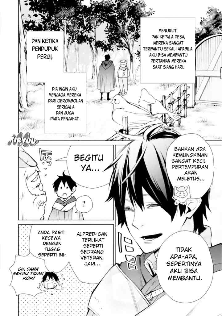 Saikyou no Madoshi. Hisa ni Ya wo Ukete Shimatta no de Inaka no Eihei ni Naru chapter 2.1 halaman 12