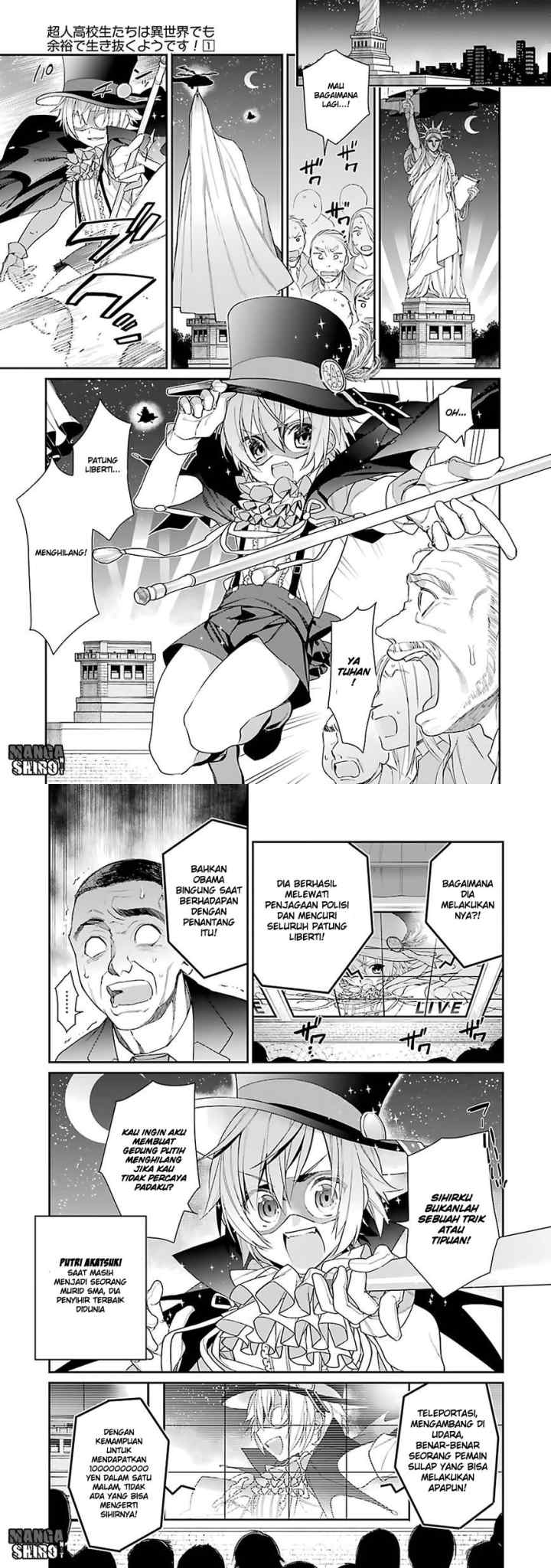 Choujin Koukousei-tachi wa Isekai demo Yoyuu de Ikinuku you desu! chapter 1 halaman 6