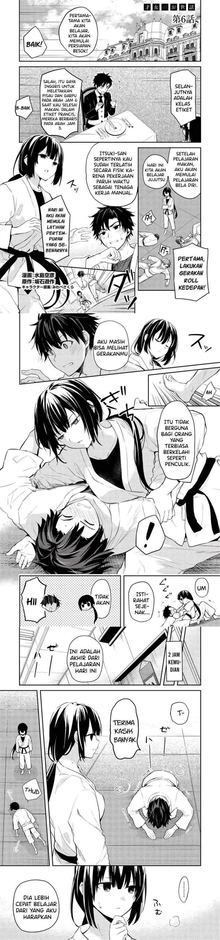 Saijo no Osewa ~Takane no Hana Darakena Meimon Kou de, Gakuin Ichi no Ojou-sama (Seikatsu Noryoku Kaimu) o Kagenagara Osewa suru Koto ni Narimashita~ chapter 6.1 halaman 9