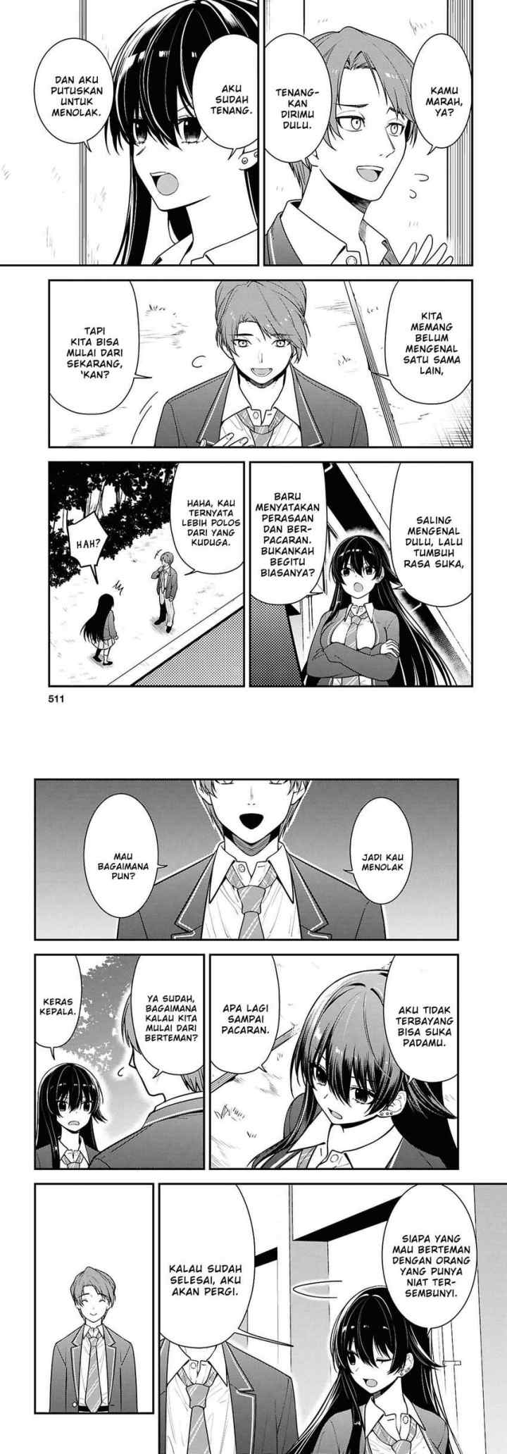 Tonari no Seki no Yankee Shimizu-san ga Kami o Kuroku Sometekita chapter 9 halaman 7