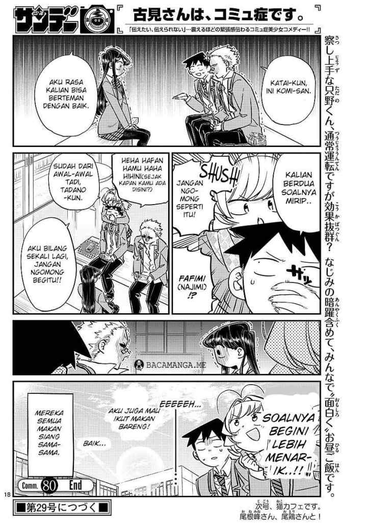 Komi-san wa Komyushou Desu chapter 80 halaman 18