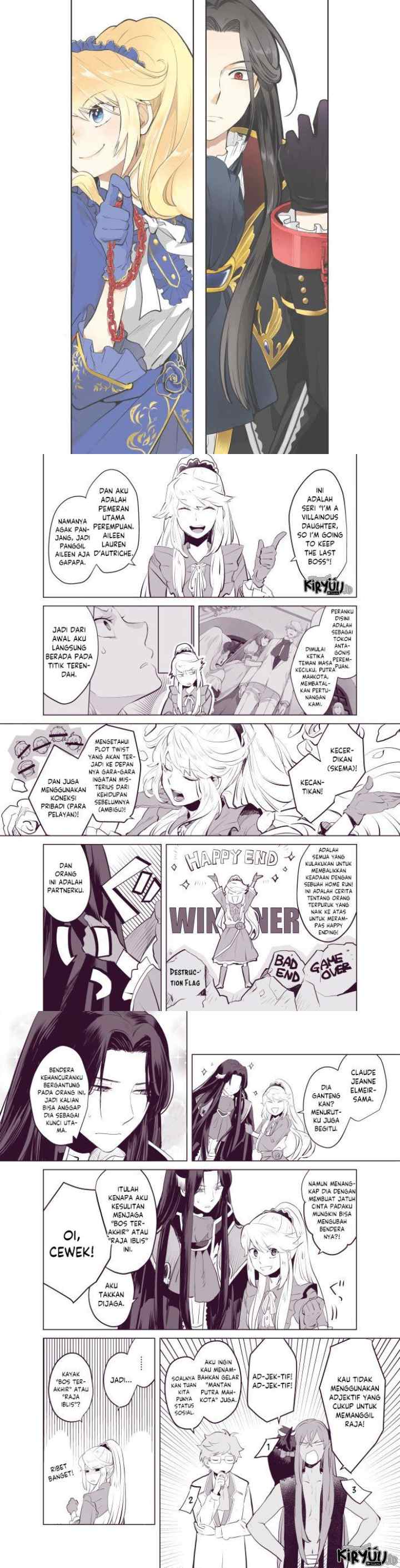 I'm a Villainous Daughter so I'm going to keep the Last Boss chapter 13.5 halaman 5