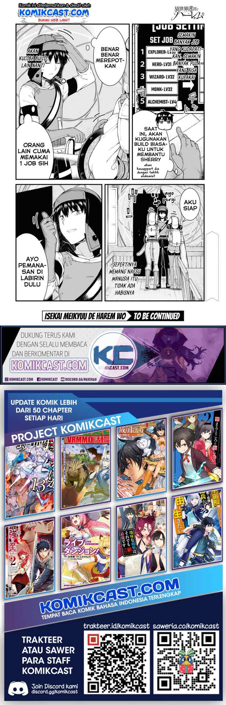 Isekai Meikyuu de Harem wo chapter 44 halaman 11