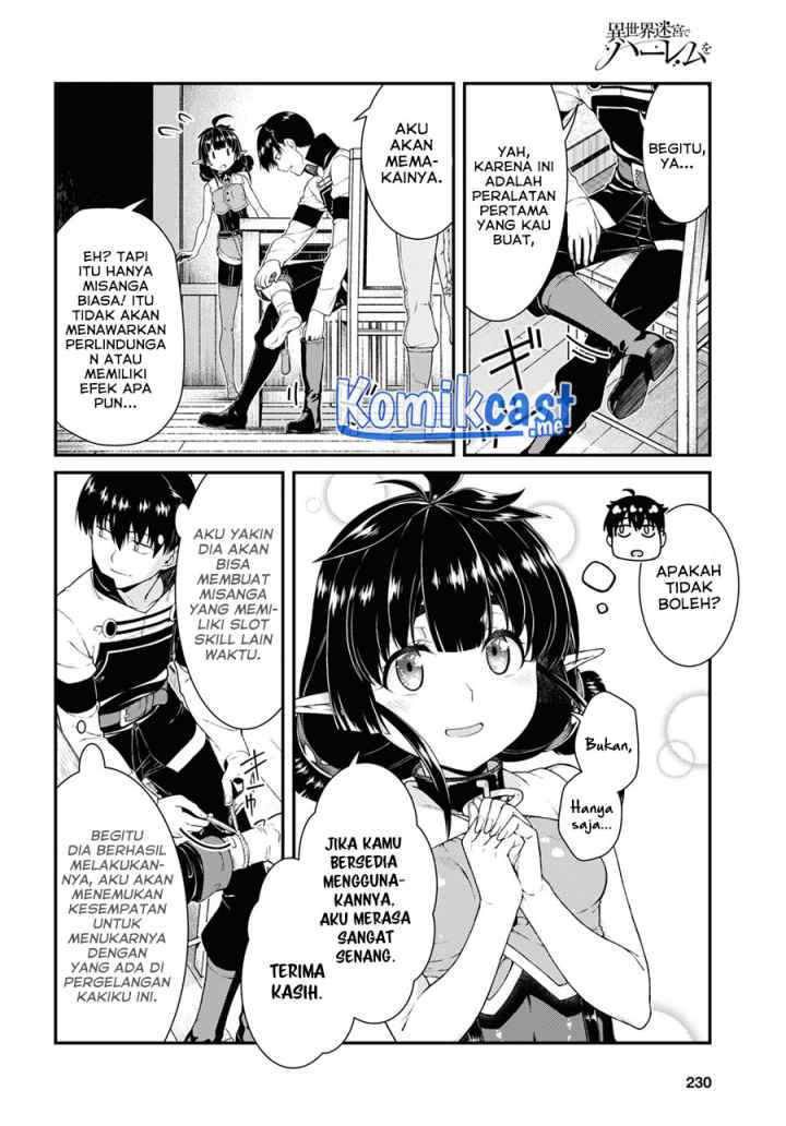 Isekai Meikyuu de Harem wo chapter 59 halaman 6